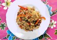 Pad Kaprow on Egg noodle
