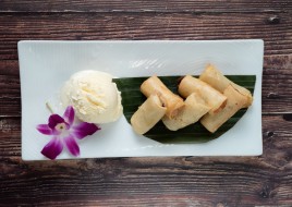 Fried Banana with Ice Cream