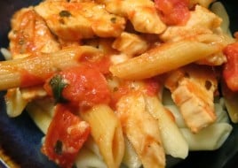 Penne with Chicken Margherita