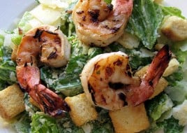 Grilled Shrimp Caeser Salad