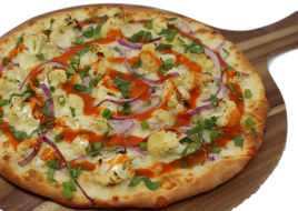Buffalo Roasted Cauliflower Pizza