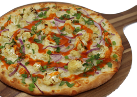 Vegan Buffalo Roasted Cauliflower Pizza