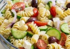 Vegan Greek Pasta Salad (Vegan Approved)