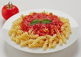  Vegan Spiral Pasta with tomato sauce