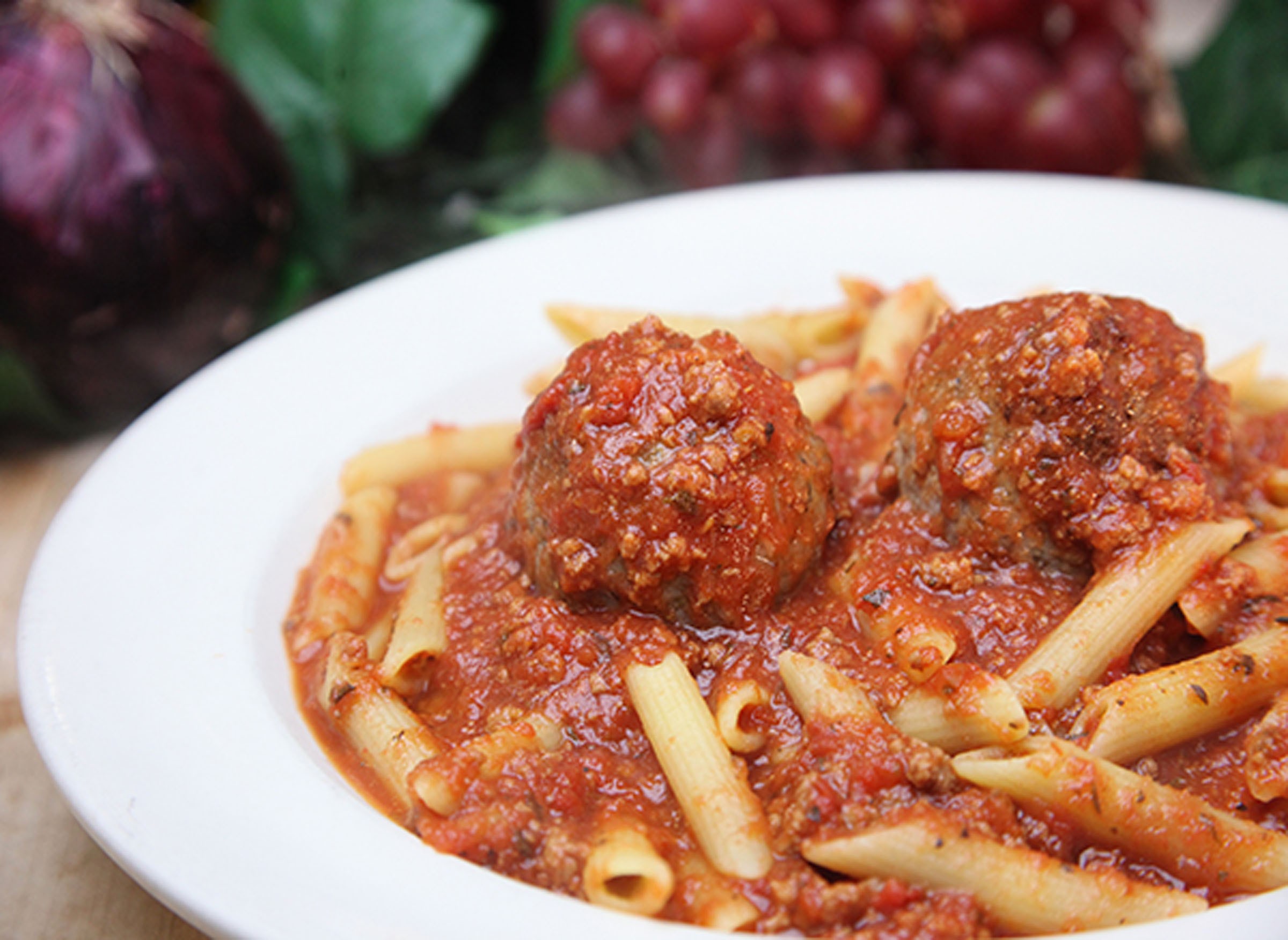 Pasta with Meatball and Meat Sauce