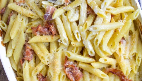 Penne Alfredo Prosciutto