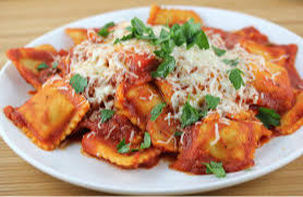 Meat Ravioli Marinara