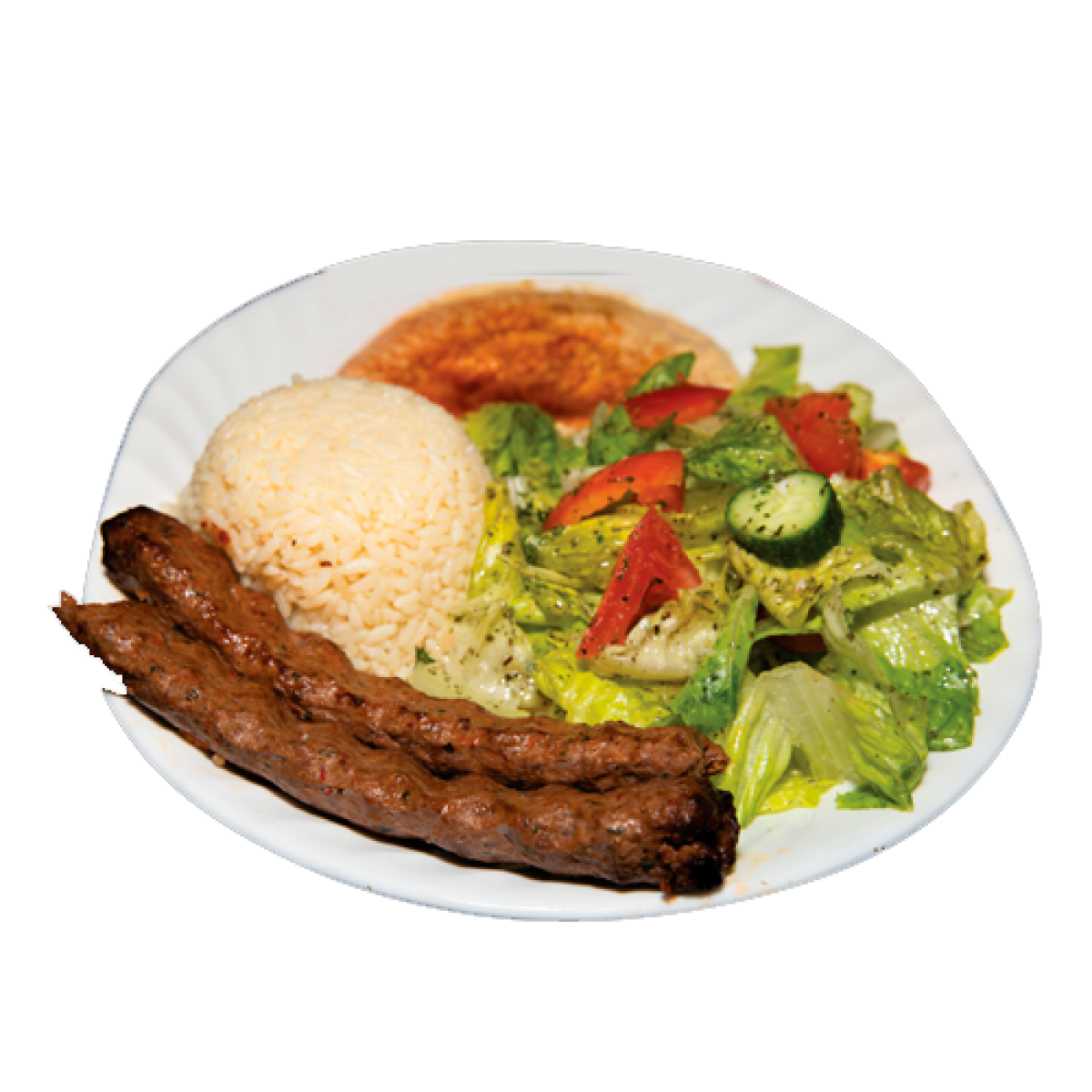 Beef lule Kebab Entrée Mediterranean