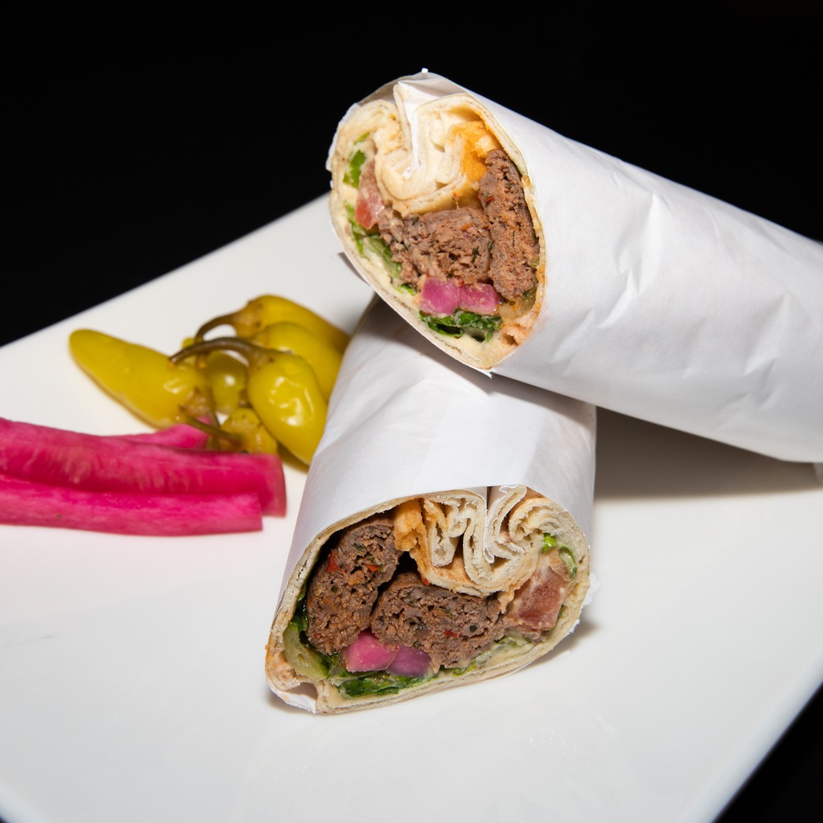 Beef Lule Kebab Wrap Mediterranean