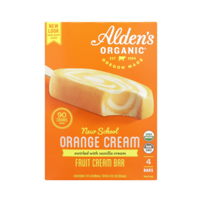 ALDENS ORANGE ICE CREAM BAR