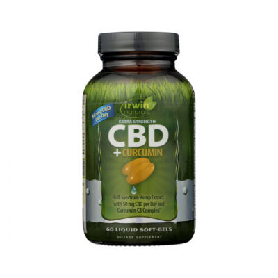 IRWIN NATURALS CBD + CURCUMIN 60SG
