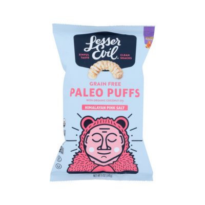 LESSER EVIL PALEO PUFFS, HIMALAYAN PINK SALT