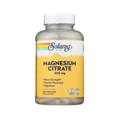 SOLARAY MAGNESIUM CITRATE 180 CAPSULES