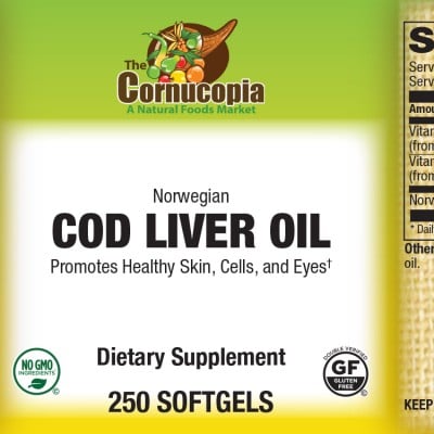 Cod Liver Oil 250 Softgels