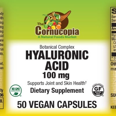 Hyaluronic Acid 100 mg Veg Caps 50CP