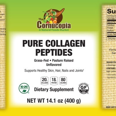 Pure Collagen Peptides- Grass Fed & Pasture Raised 14OZ
