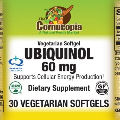 Ubiquinol 60 mg Vegetarian Softgels