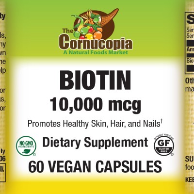 Biotin 10,000 mcg Veg Caps