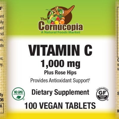 Vitamin C 1,000 mg Veg Tabs RH  100TB