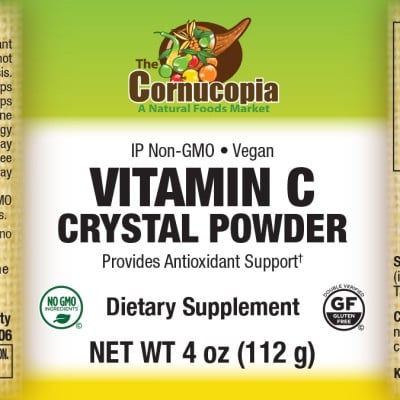 IP Non-GMO Vitamin C Crystal Powder Vegetarian  40Z