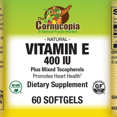 Vitamin E 400 IU Plus Mixed Tocopherols Softgels 60SG