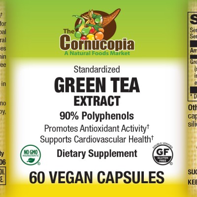 Green Tea Extract 90% Polyphenols Veg Caps 60CP