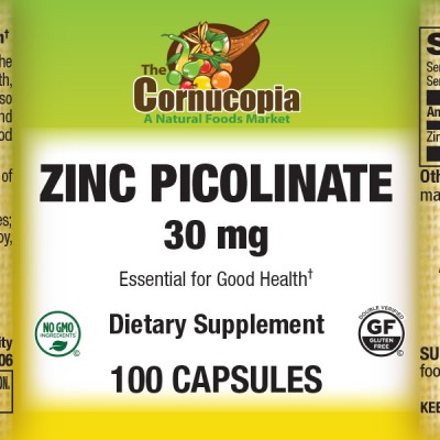 Zinc Picolinate 30 mg Caps 100CP