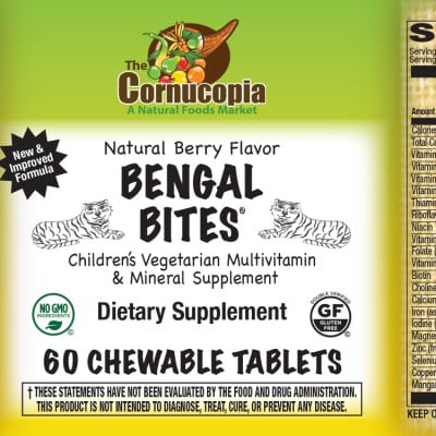Bengal Bites® Chewable Tabs - Natural Berry Flavor 60TB