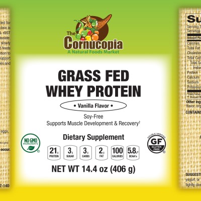 Grass-Fed Whey Protein - Vanilla Flavor