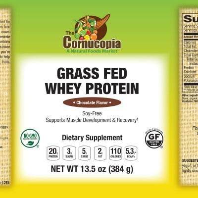 Grass-Fed Whey Protein - Chocolate Flavor