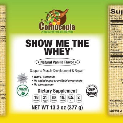 Show Me The Whey® Powder - Natural Vanilla Flavor 160Z