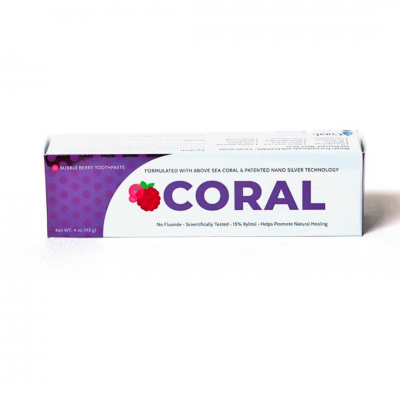 CORAL NANOSILVER BERRY TOOTHPASTE 4 OZ
