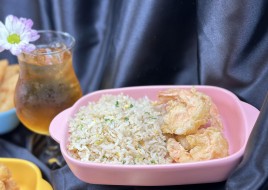 K-2 Fried Rice with Fried Shrimp