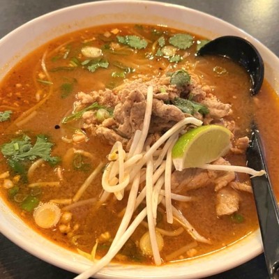 TOM YUM PORK NOODLE SOUP