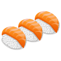SUSHI ROLLS / SEAWEED INSIDE