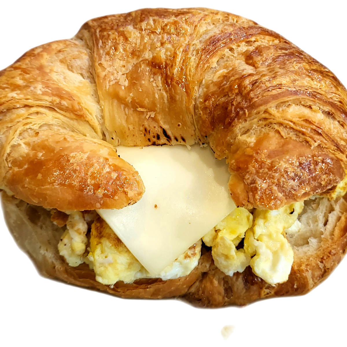 13B DOUBLE EGG & CHEESE CROISSANT Crafted Donuts & Bagels