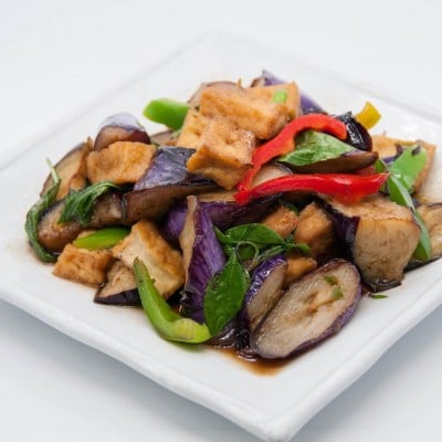 Spicy Eggplant with Thai Basil