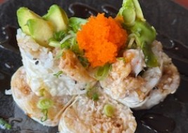 baked blue crab cut roll