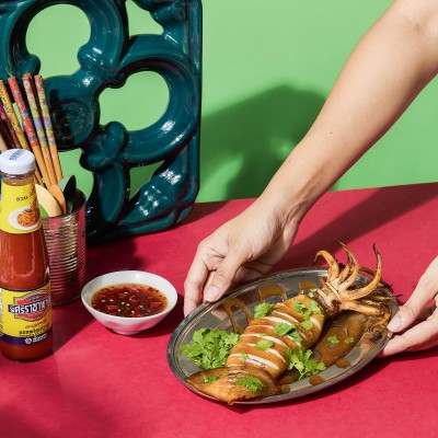 Pla Musk Yang (Grilled Whole Sqiud)