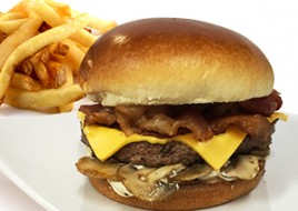 Mushroom Bacon Cheeseburger