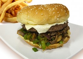 Philly Cheesesteak Burger