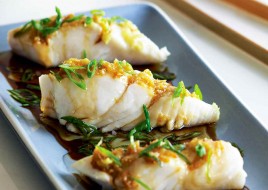 Steamed Fish Fillet with Scallion & Ginger