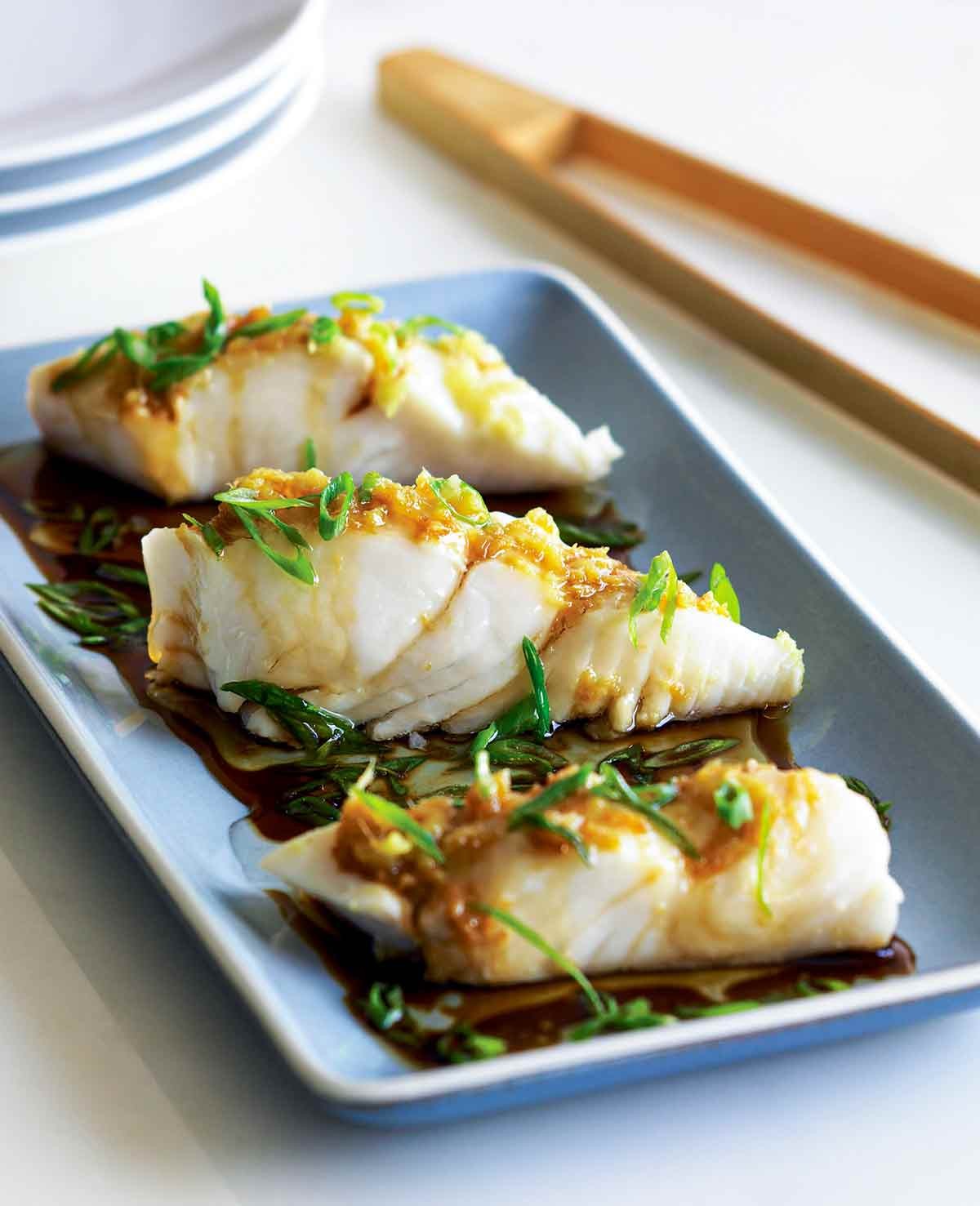 Steamed Fish Fillet with Scallion & Ginger