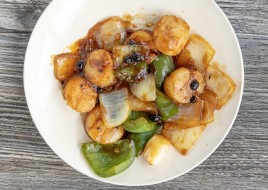 Lunch- Scallop in Black Bean Sauce