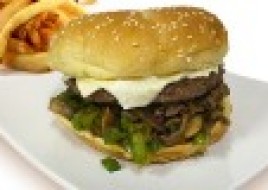 Philly Cheesesteak Burger