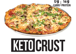 KETO CRUST PIZZA (includes 5 Toppings)