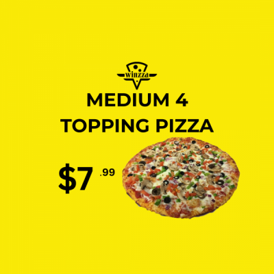 Medium 4 Topping Pizza