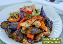 Spicy Eggplant with Thai Basil
