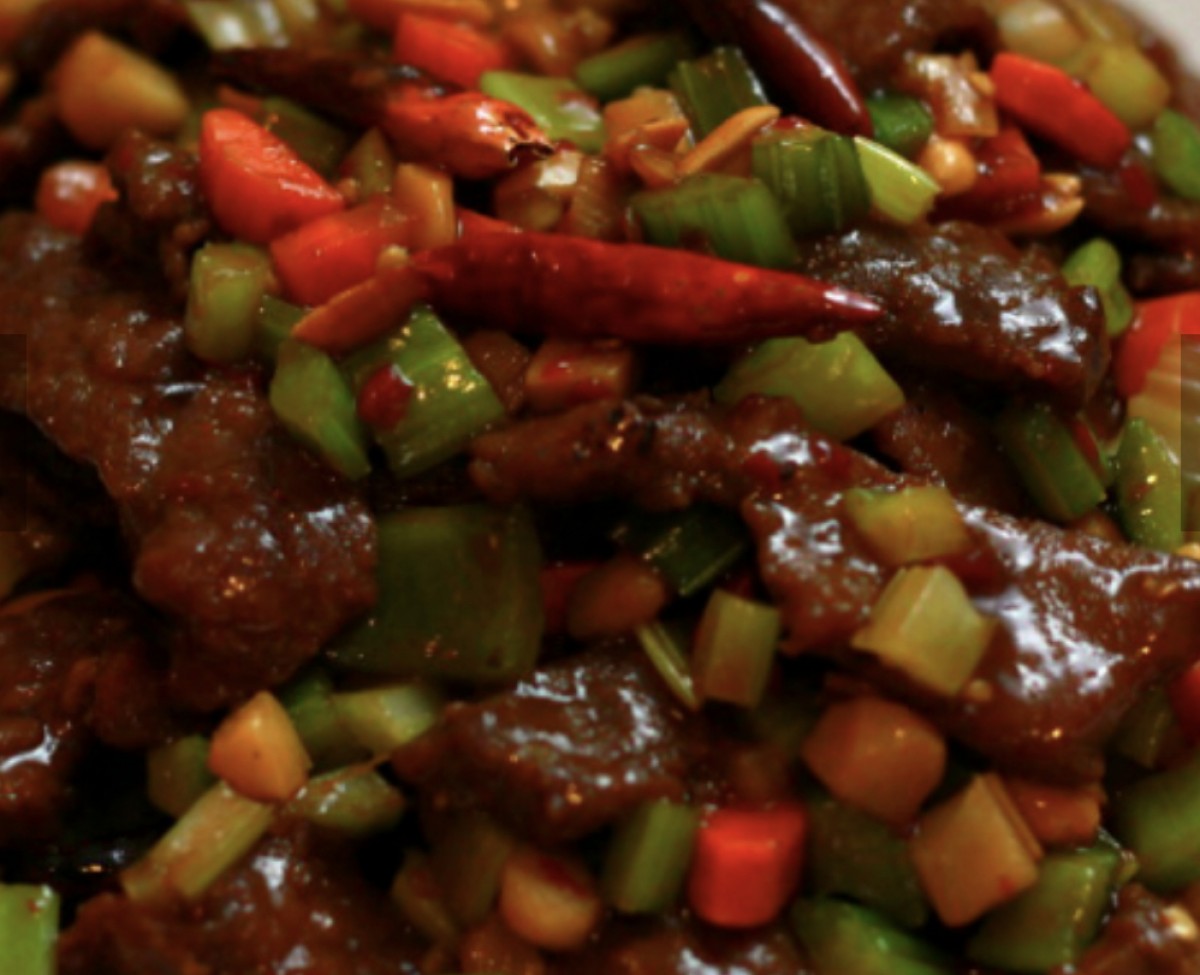 Kung Pao Beef with Peanuts