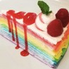 Homemade Rainbow Crepe Cake